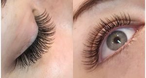 What are the four types of eyelash extensions available?